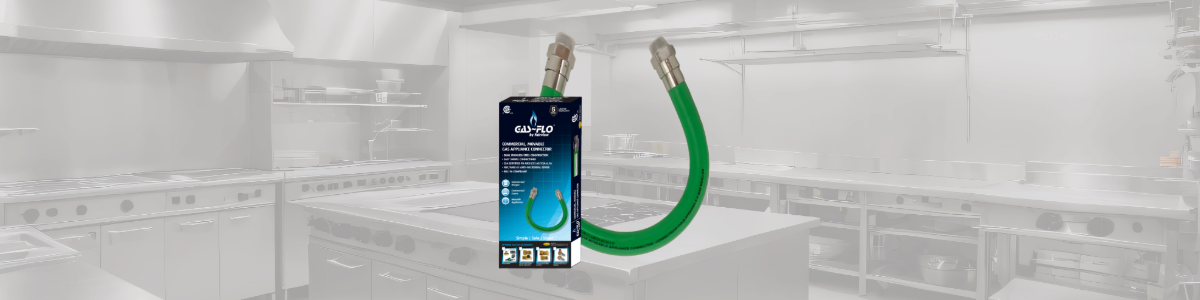 Moveable gas appliance connector for restaurant cleaning and maintenance